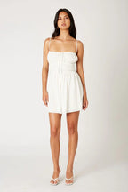 Open Back Cotton Mini Dress