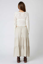 Tiered Maxi Skirt