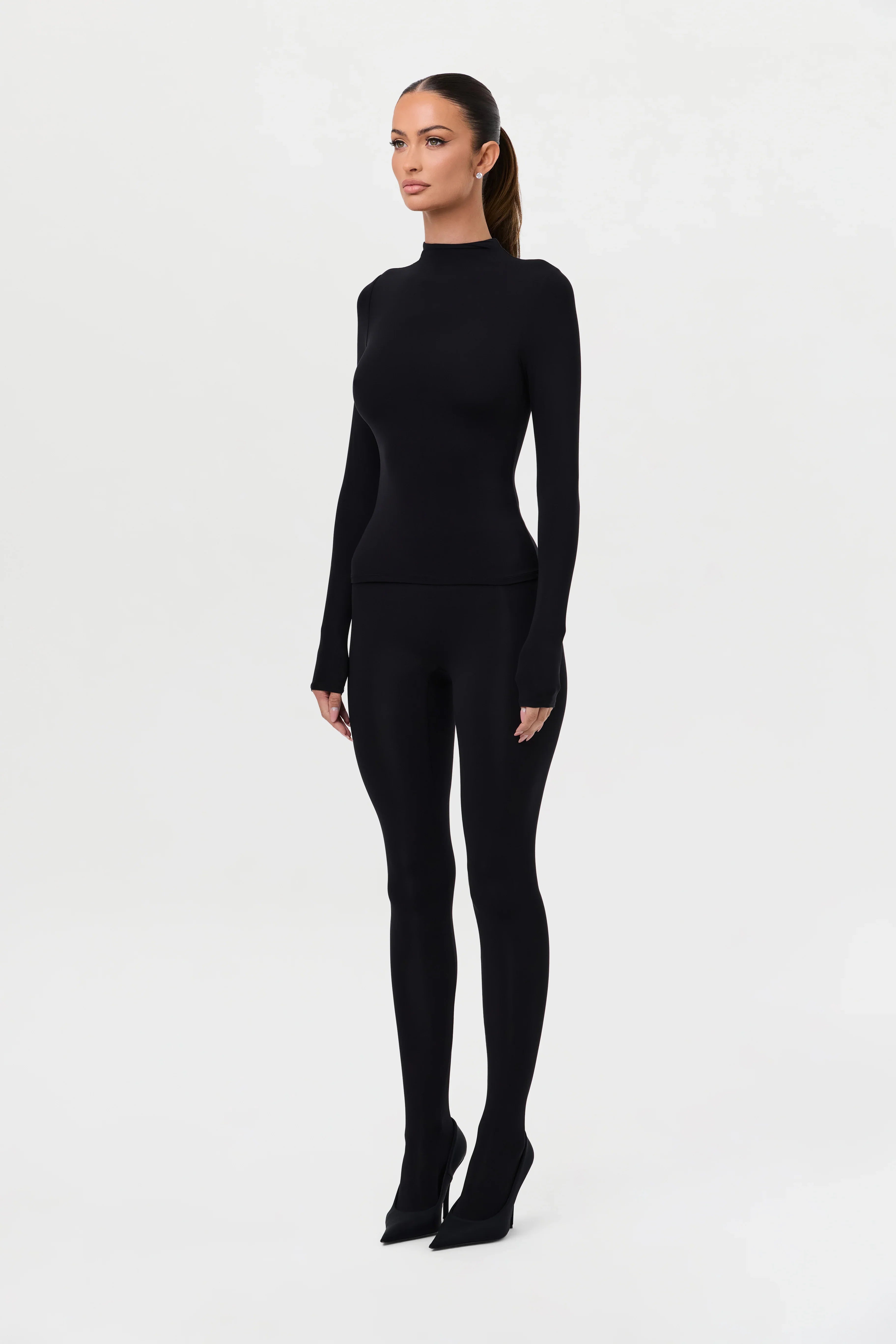 Naked Mock Neck Top