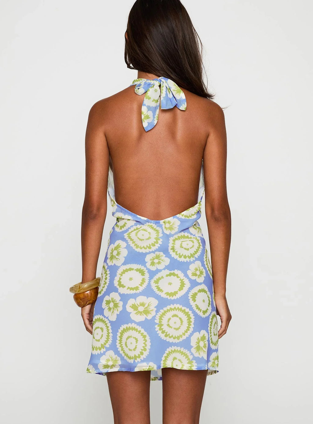 Neelia Mini Dress Blue / Yellow