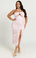 Amalie The Label - Lana Halter Corset Midi Dress - Int