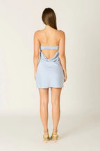 Strapless Bias Mini Dress