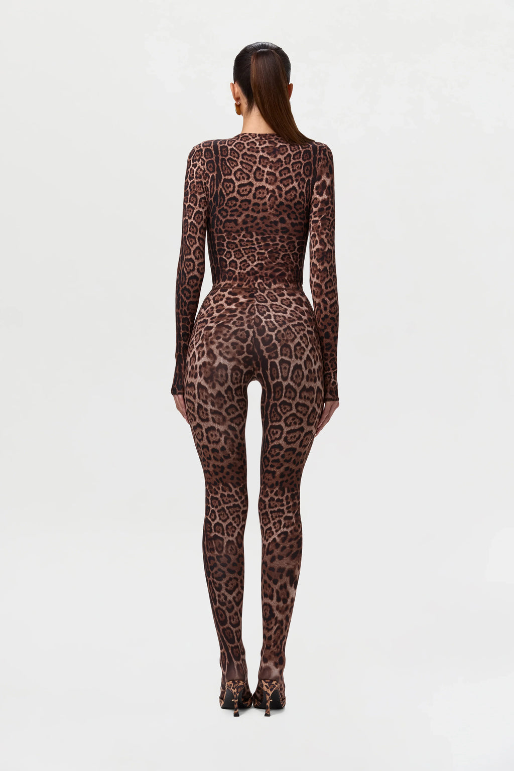 Naked Print Mock Neck Top