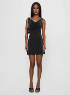 Romani Mini Dress Black Glitter