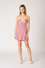 Gingham Mini Slip Dress