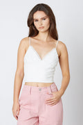 Mesh Ruffle Top