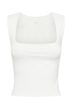 Linley Recycled Nylon Long Line Top - White