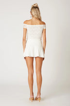 Ruched Top Mini Skirt