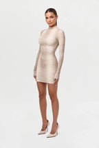 Naked Print Mini Dress