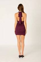 Ruched Stretch Mini Dress