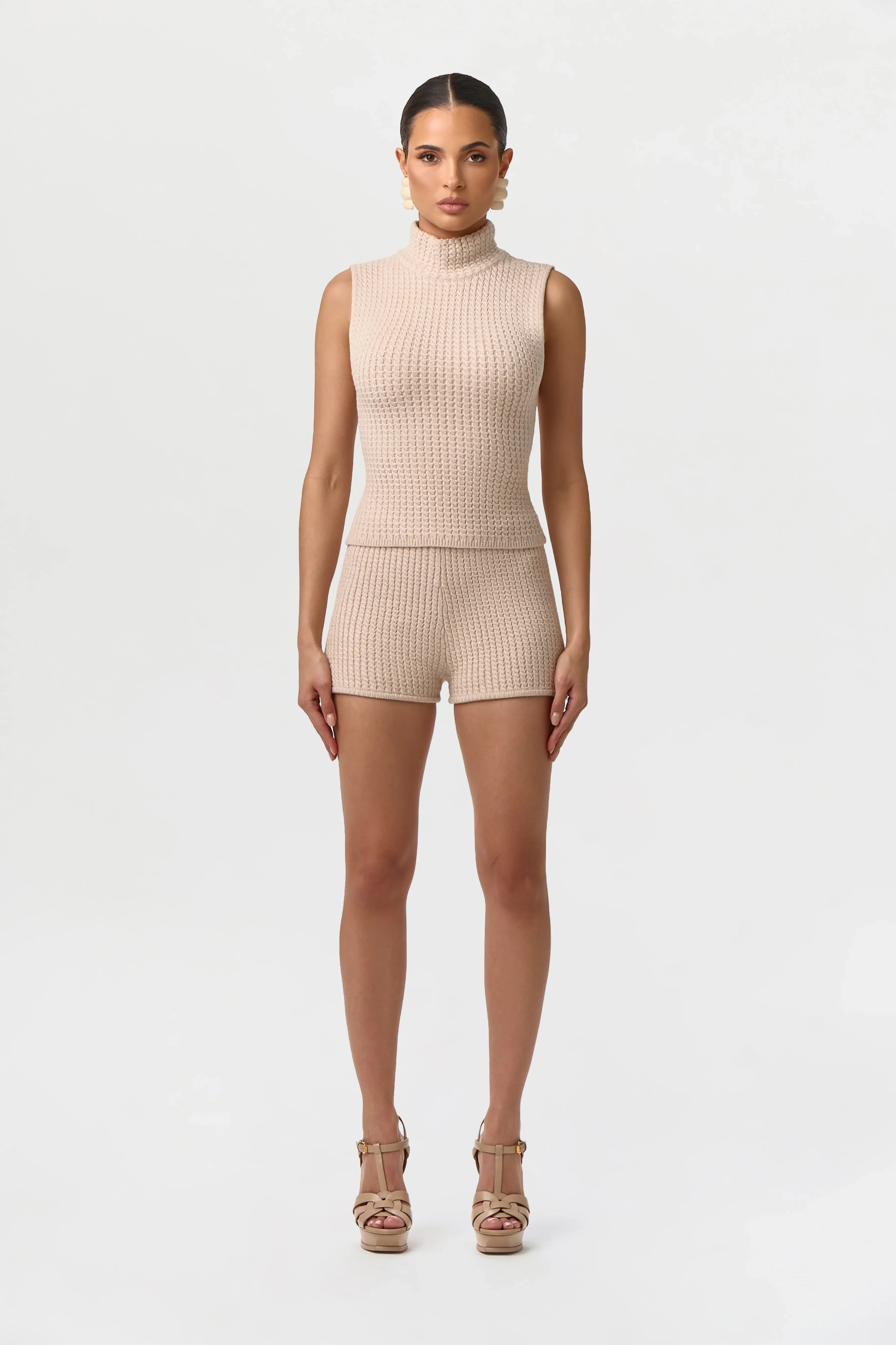 Cable Knit Hot Pants