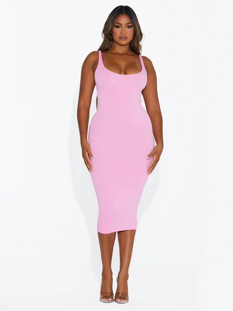 NW Sculpt Tank Midi Dress