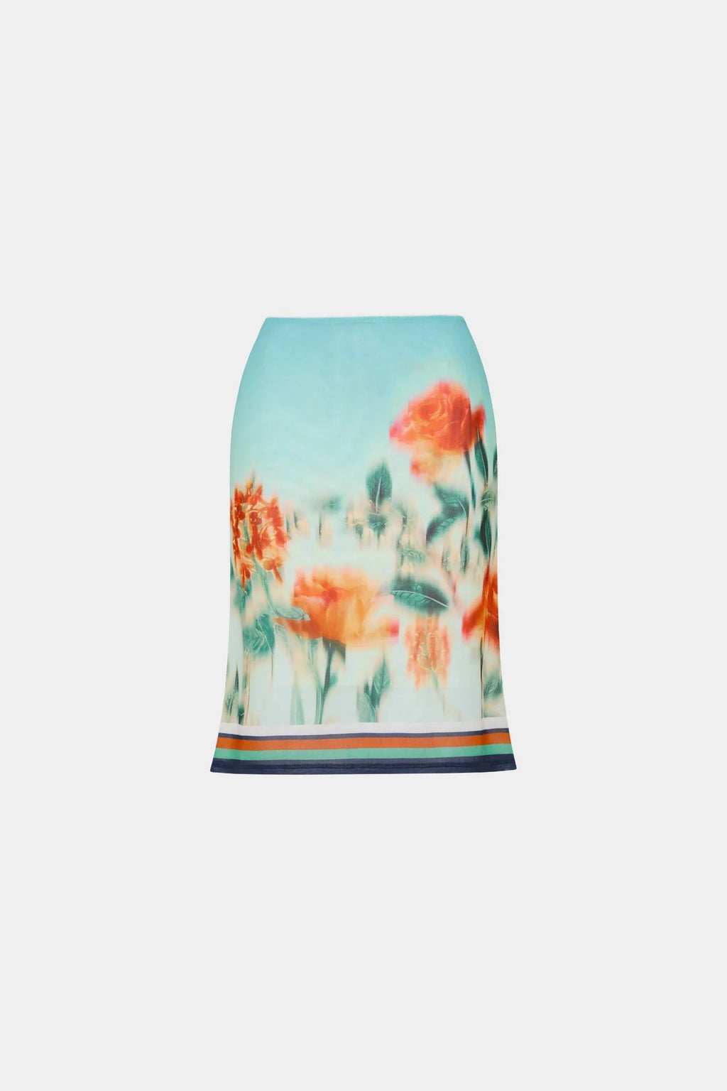 Midi Skirt | Mesh Baby Blue