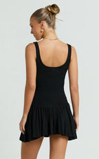 Lioness - Field of Dreams Mini Dress - In Onyx