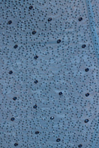 Embellished Asymmetric Maxi Dress in Smokey Blue