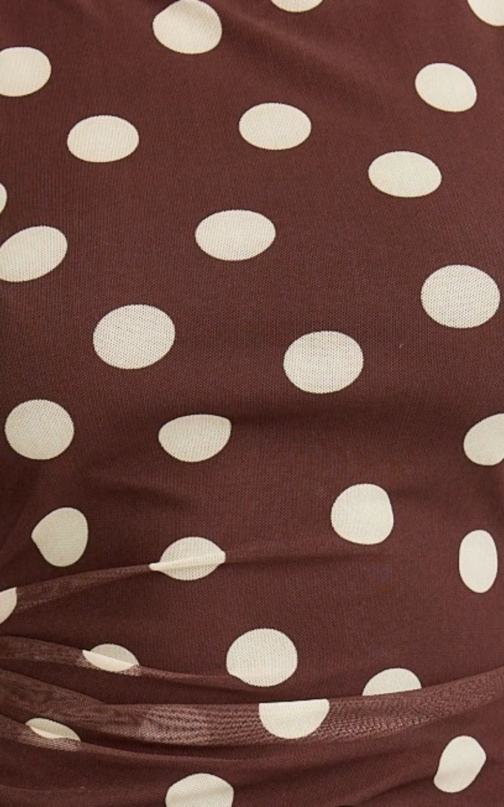 Goldie Mini Dress - High Neck Dress in Chocolate