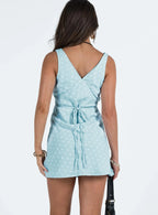 Nellie Mini Dress Blue Polka Dot