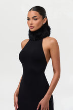 Naked Faux Fur Maxi Dress