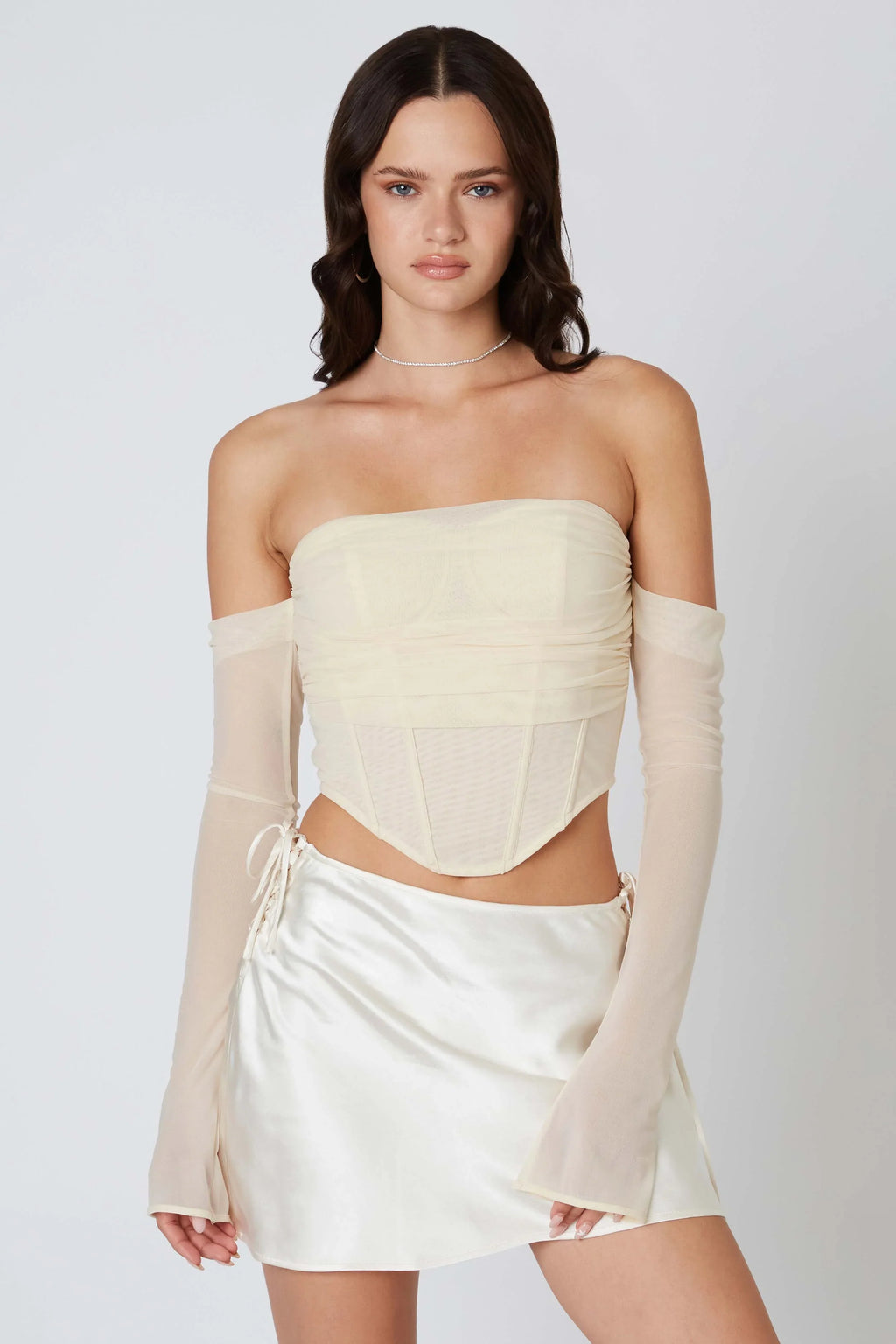 Satin Mini Skirt
