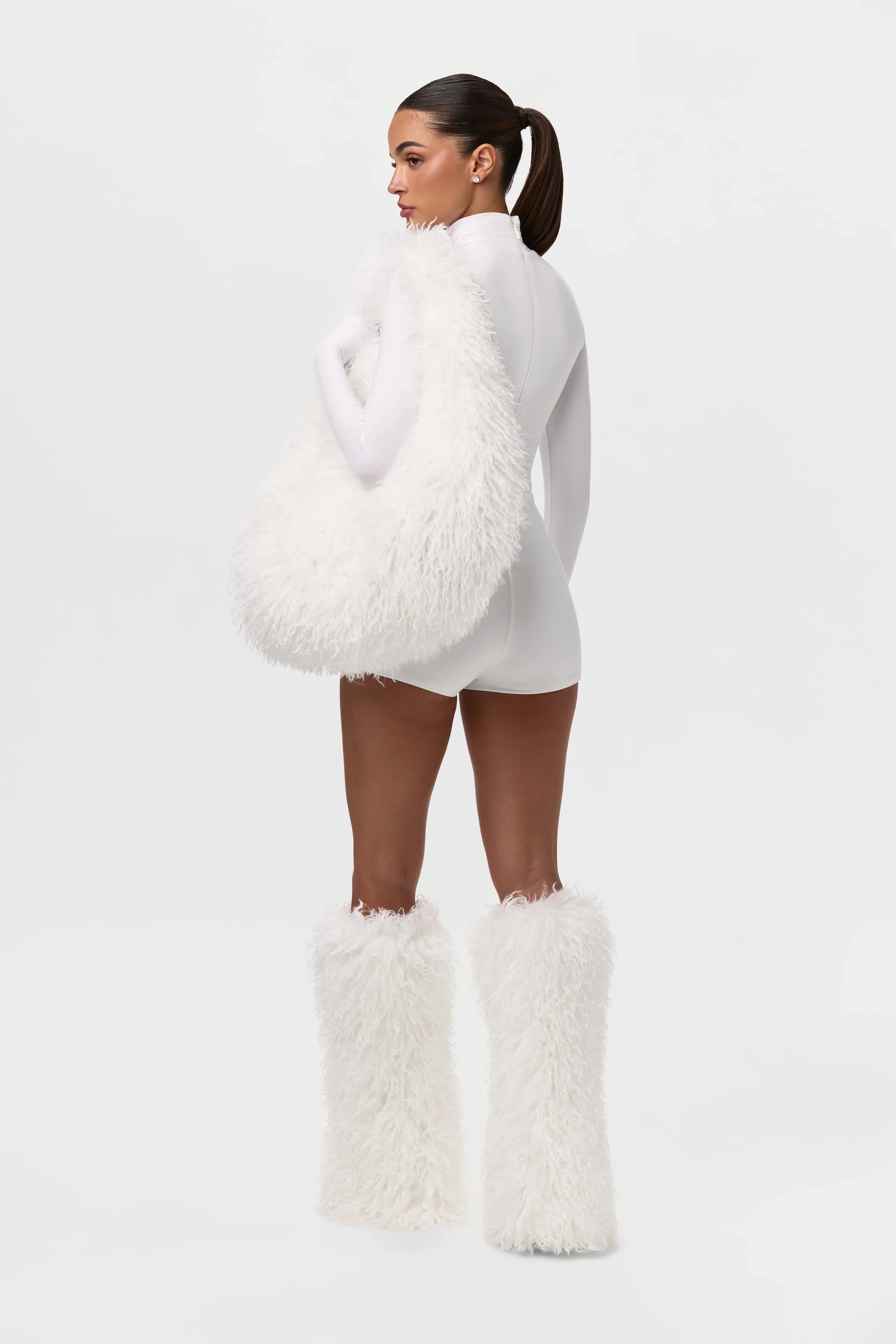 Faux Fur Plush Shoulder Bag