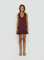Swade Mini Dress Crinkle Plum