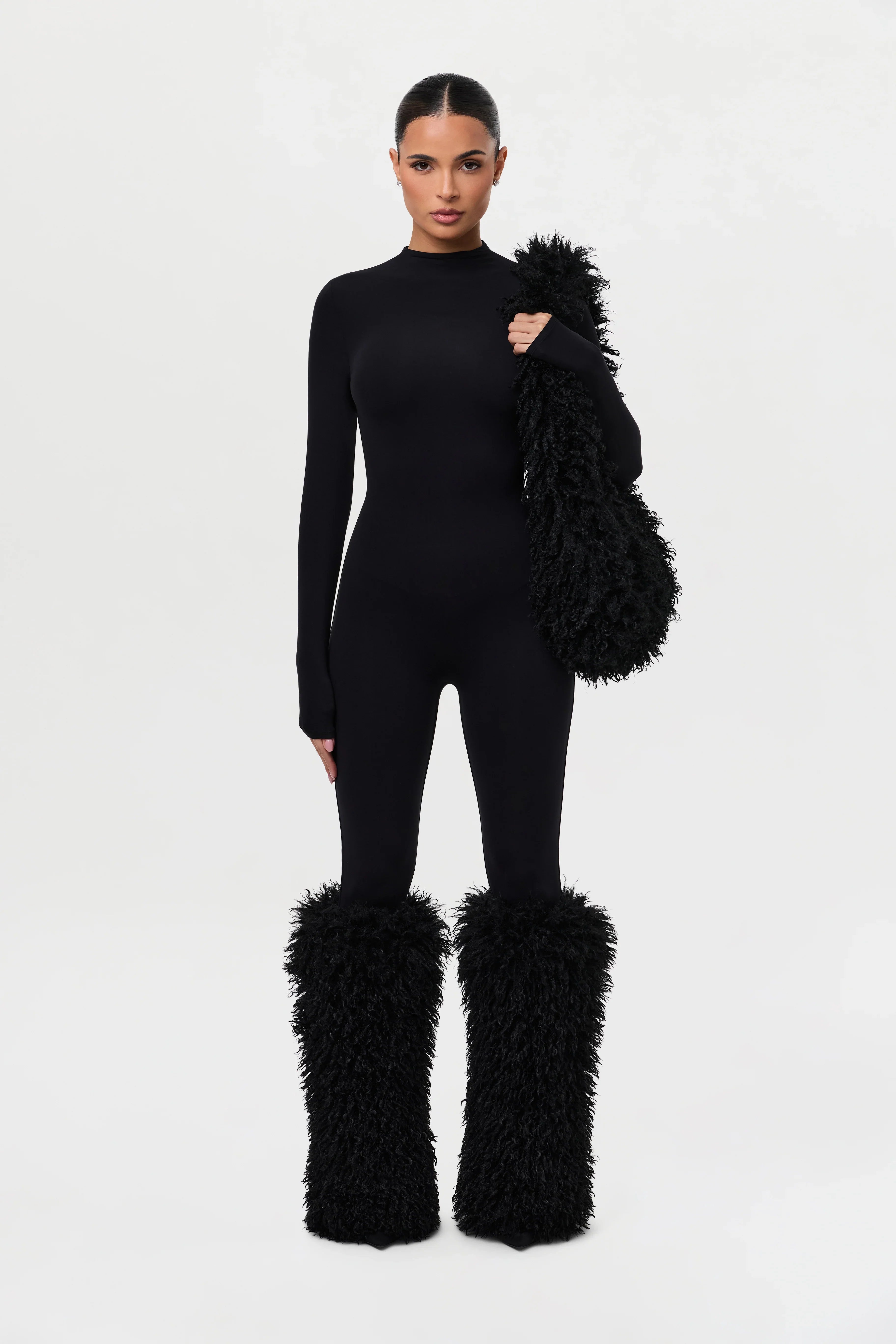 Faux Fur Plush Shoulder Bag