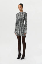 Naked Print Mini Dress