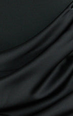Elodie Mini Dress - Sleeveless Dress Overlay Skirt in Black