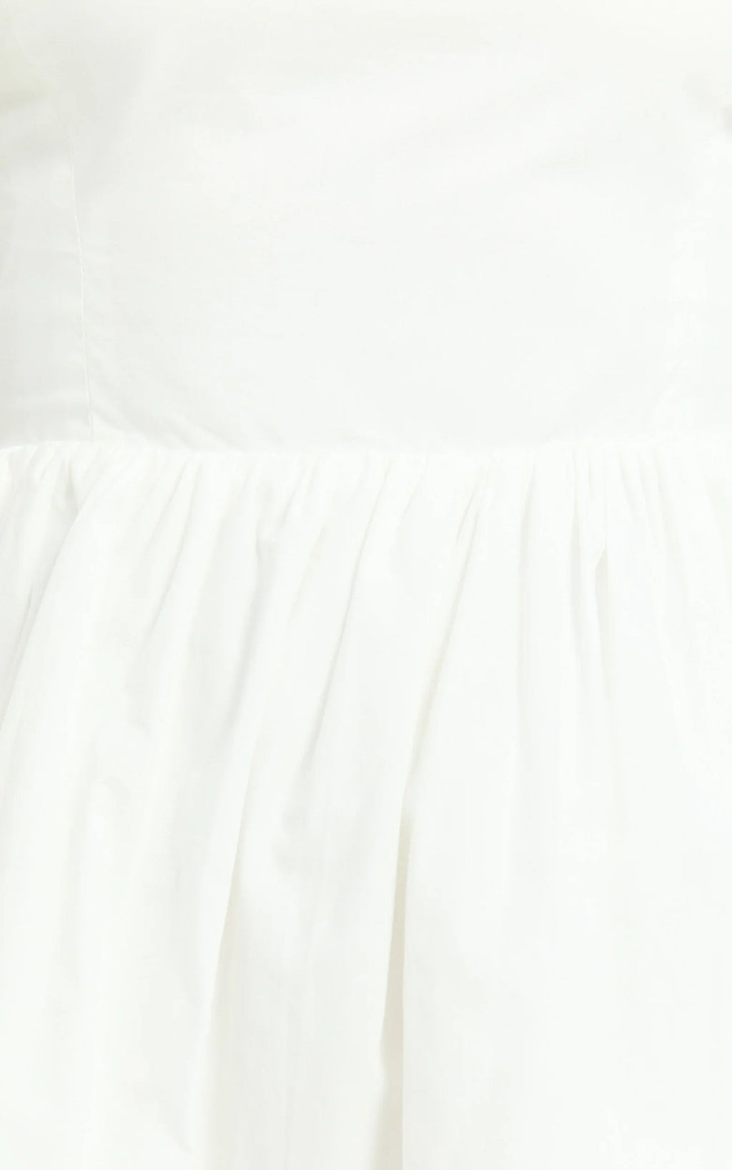 Kimberly Mini Dress - Square Neck Bubble Hem Dress in White