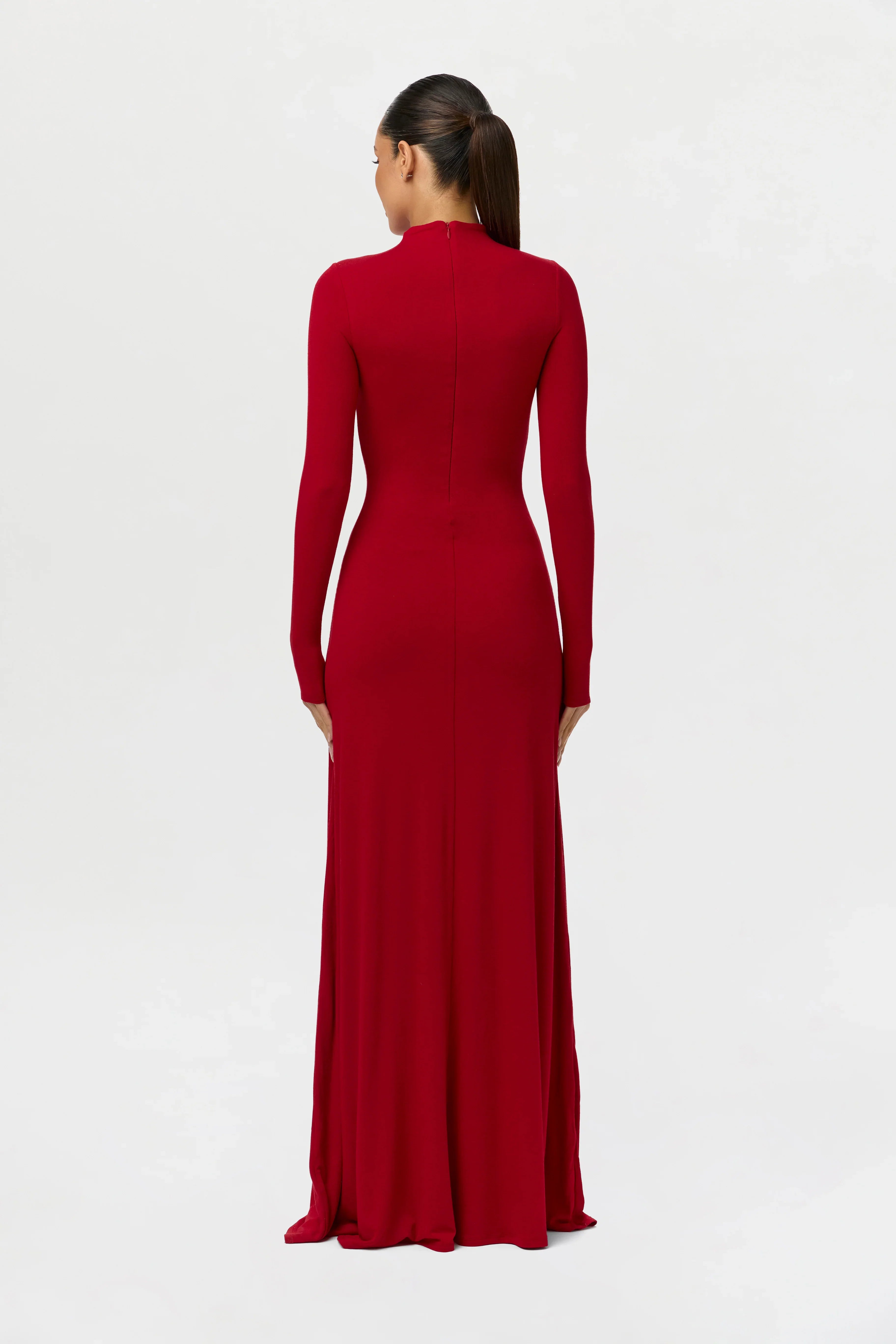 NW Mock Neck Maxi Dress