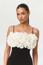 Ponte Roses Mini Dress