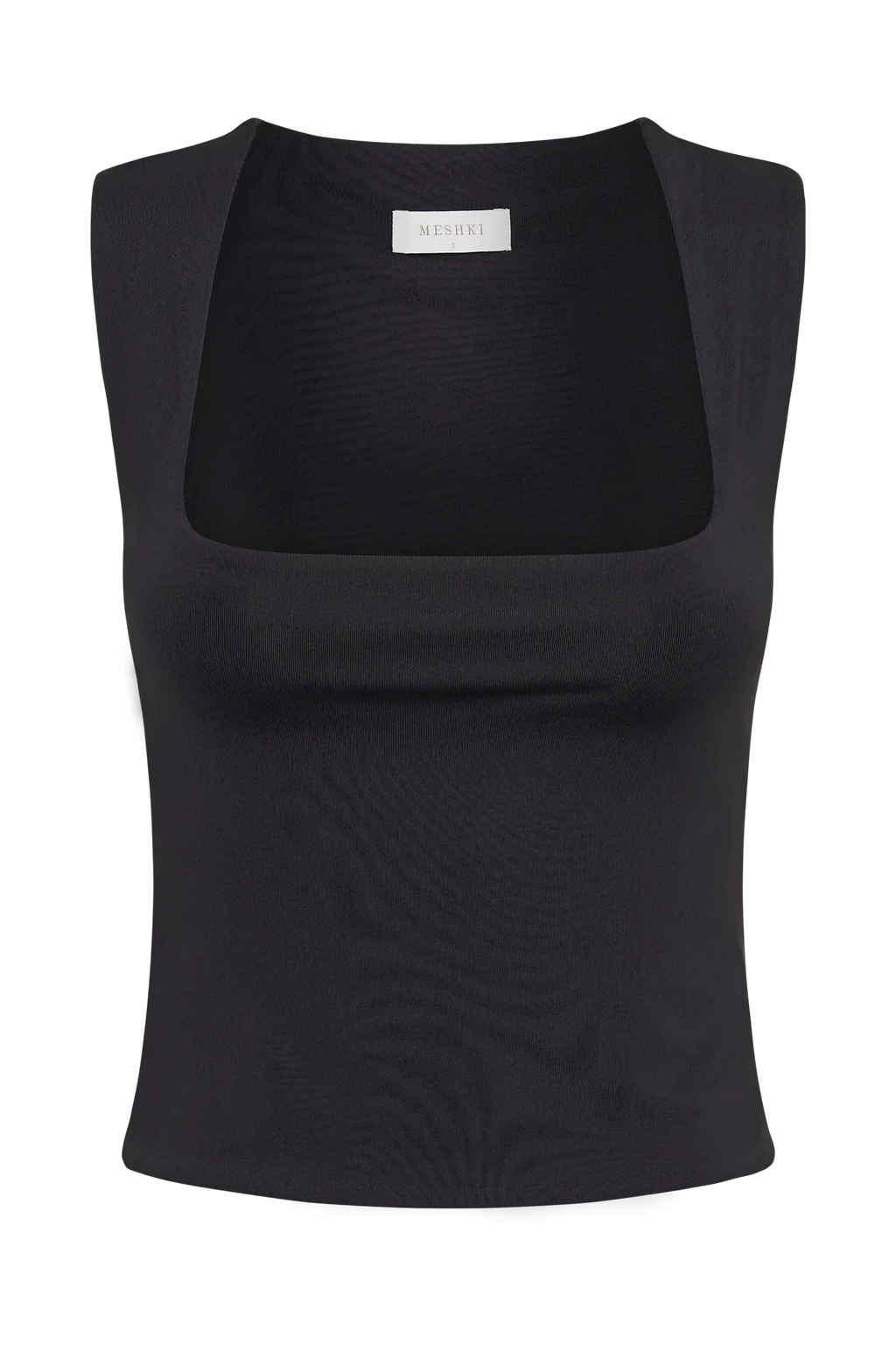 Linley Recycled Nylon Long Line Top - Black