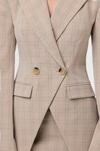 Suiting Plaid Mini Skirt