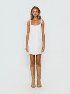 Sleeping Beauty Frill Baby Doll Mini Dress White