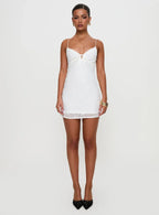 Emilee Mini Dress White
