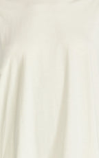 Jonna Midi Dress - Longline Lace Insert Tee in Off White