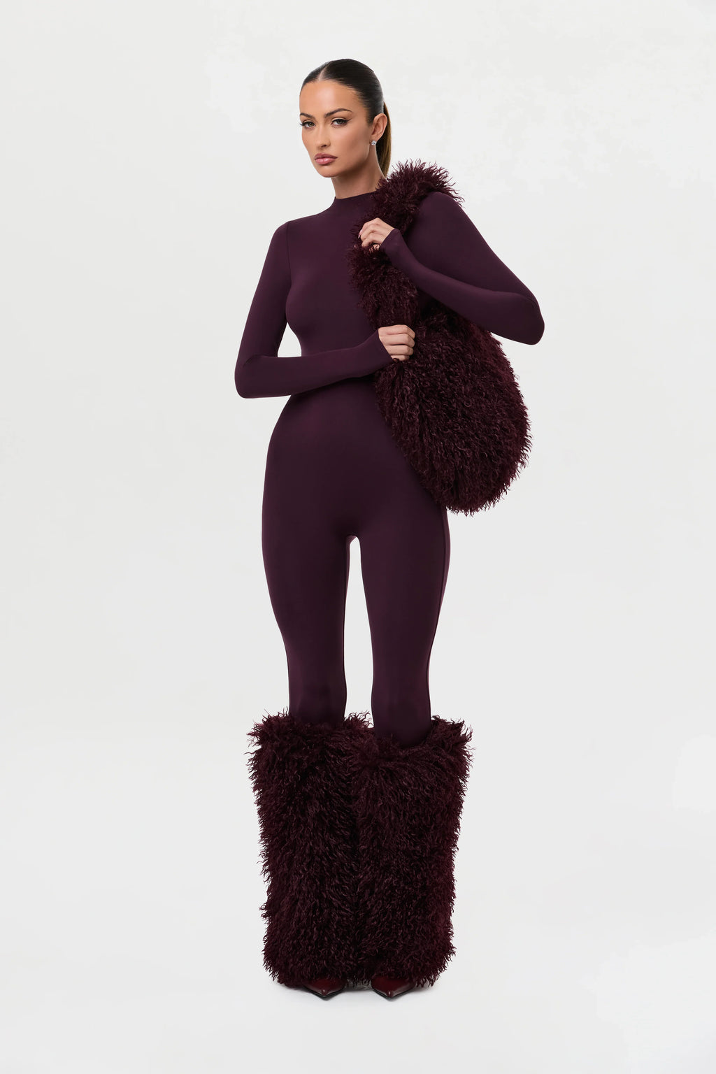 Faux Fur Plush Shoulder Bag