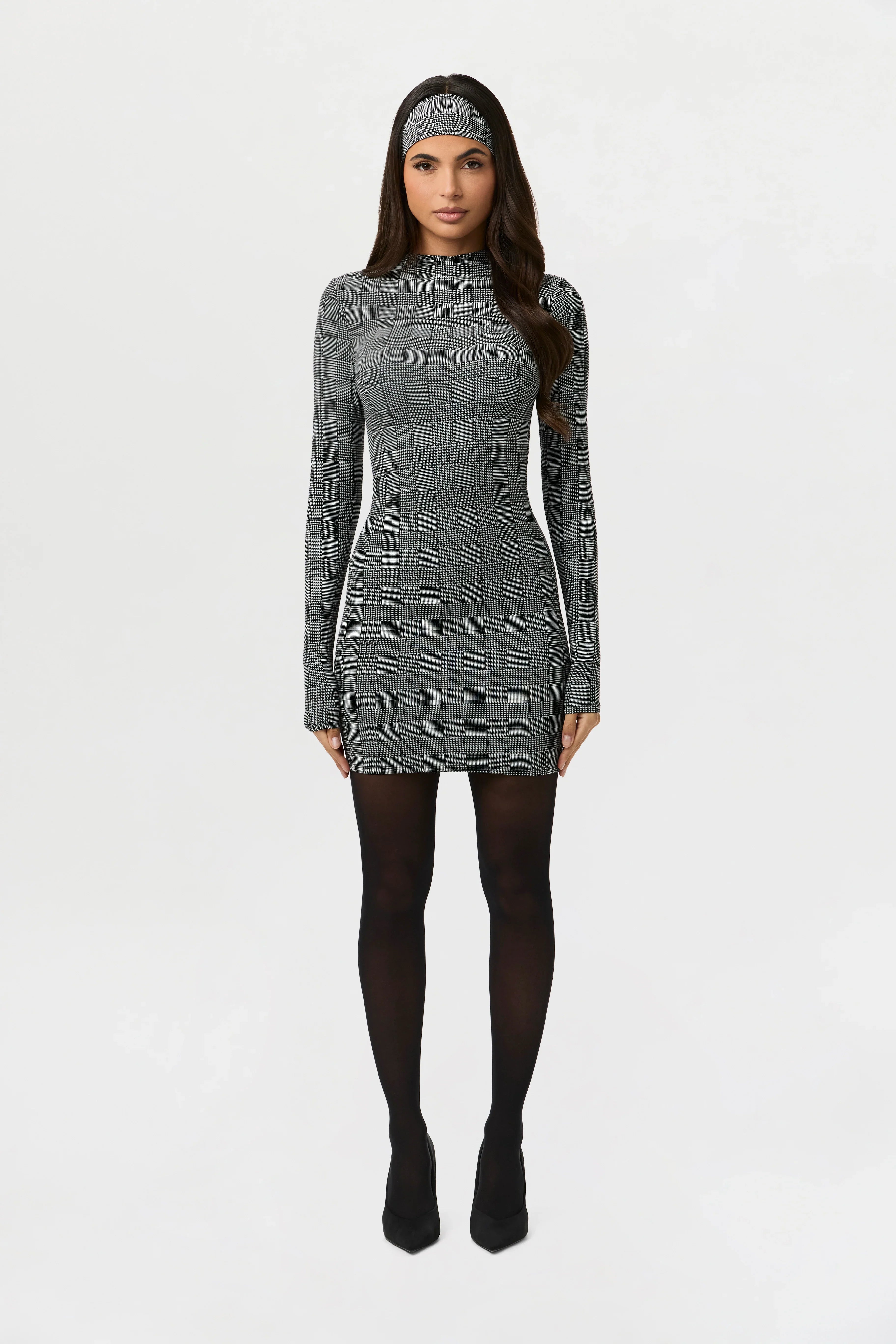 Naked Print Mini Dress