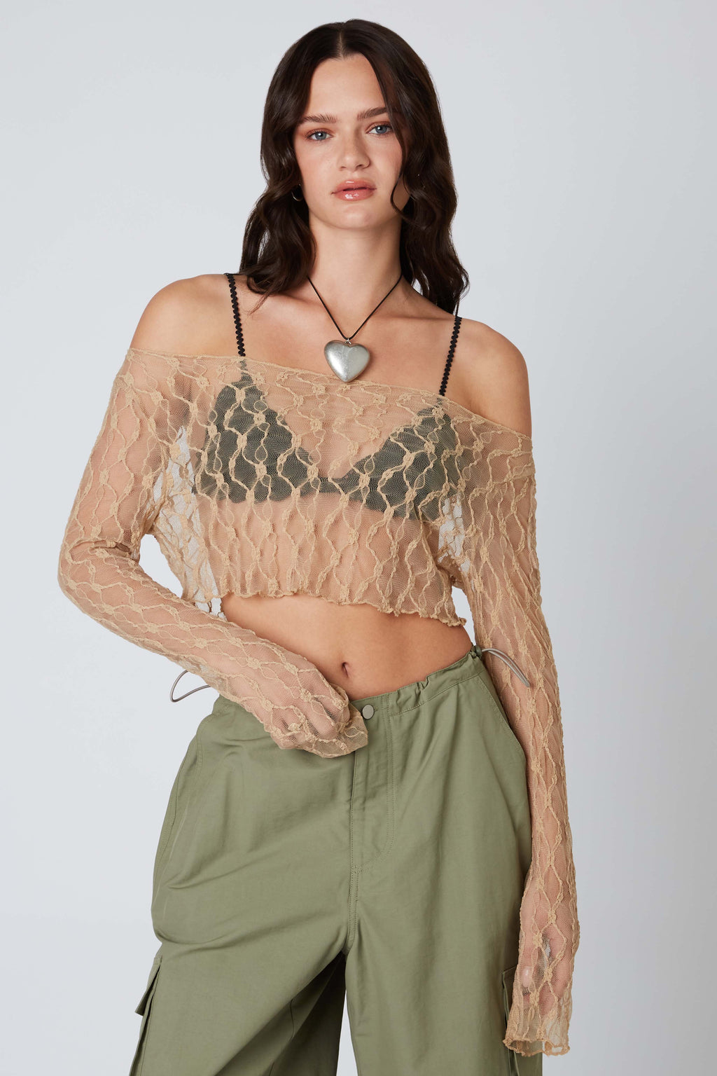 Floral Lace Cropped Top