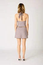 Gingham Halter Top