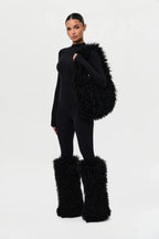 Faux Fur Plush Shoulder Bag