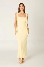Waterfall Ruffle Maxi Dress