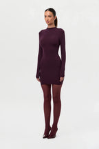 Naked Mock Neck Mini Dress