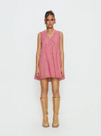 Akacia Babydoll Mini Dress Red Gingham