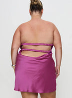 Faviola Mini Dress Purple Curve