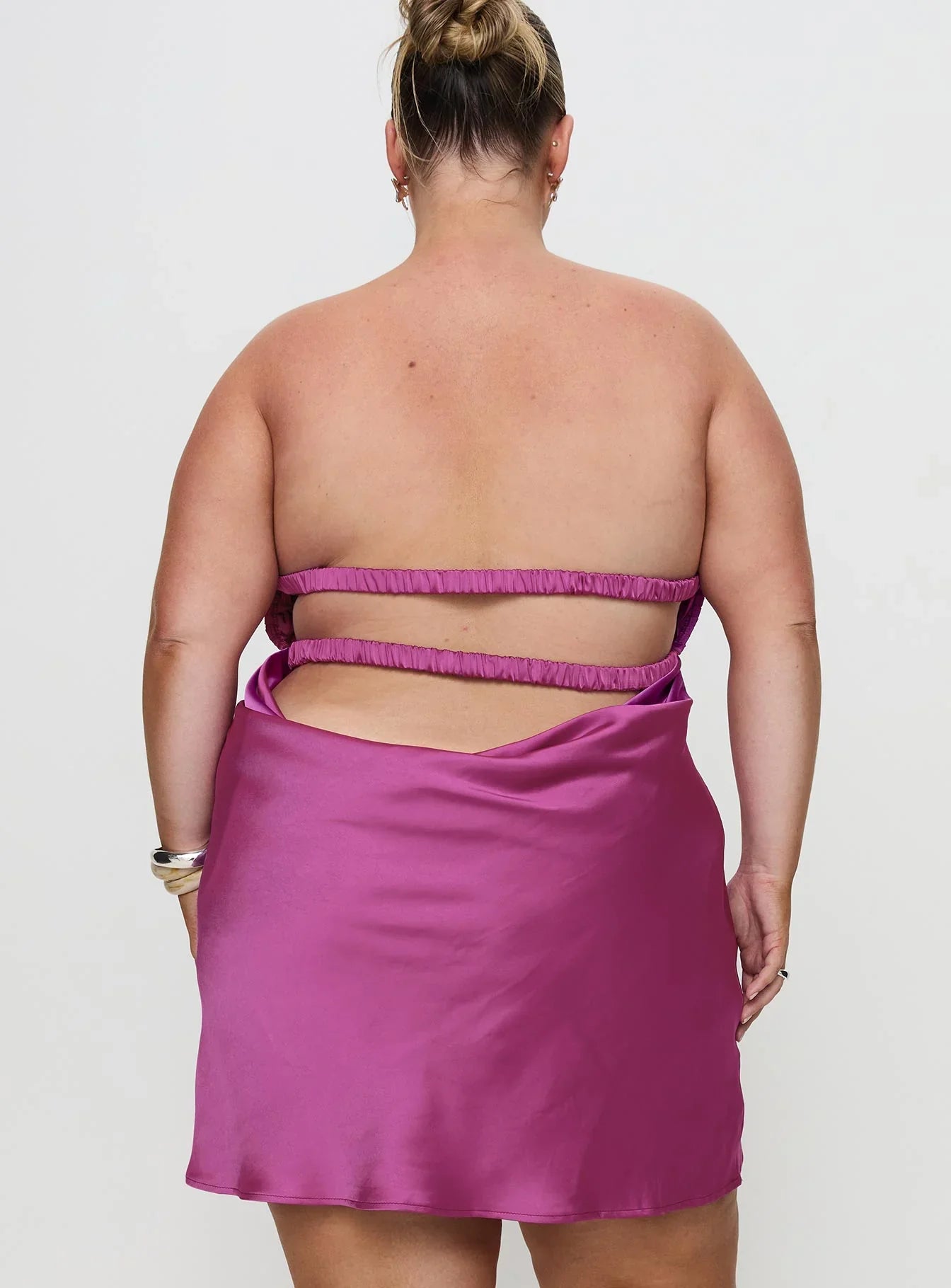 Faviola Mini Dress Purple Curve
