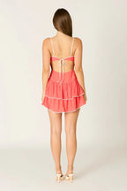Double Layered Dropwaist Mini Dress