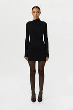 Ribbed-Knit Mini Skirt