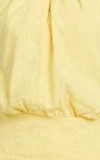 Violetta Mini Dress - Halter Neck Dropped Waist Fit and Flare Dress in Lemon