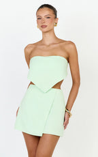 Robyn Top - Bandana Tie Back Top in Sage